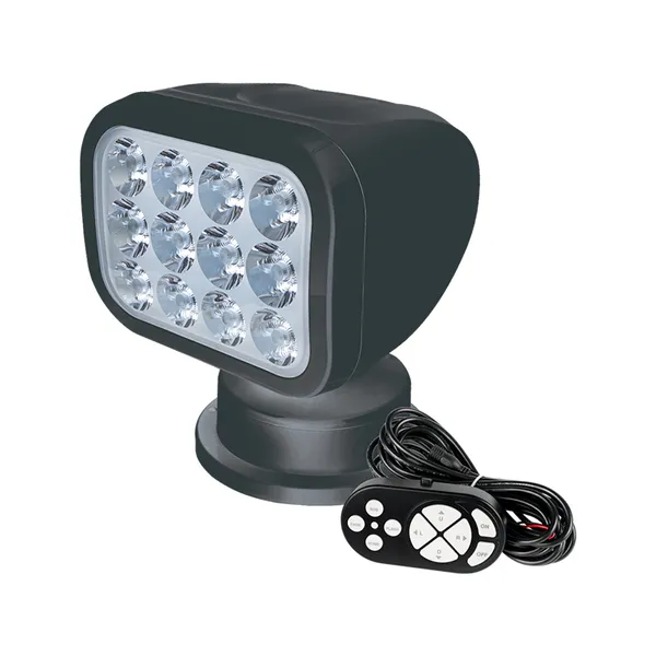 Seaflo LED Lyskaster m/fjernkontroll 28W Sort