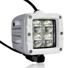Dekkslyskaster LED 10cm 20W Hvit 12 / 24 Volt